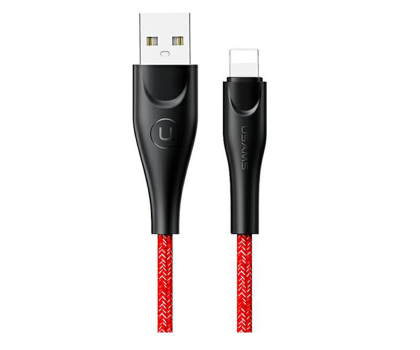 Kabel USAMS Kabel pleciony U41 lightning 1m 2A czerwony Fast Charge